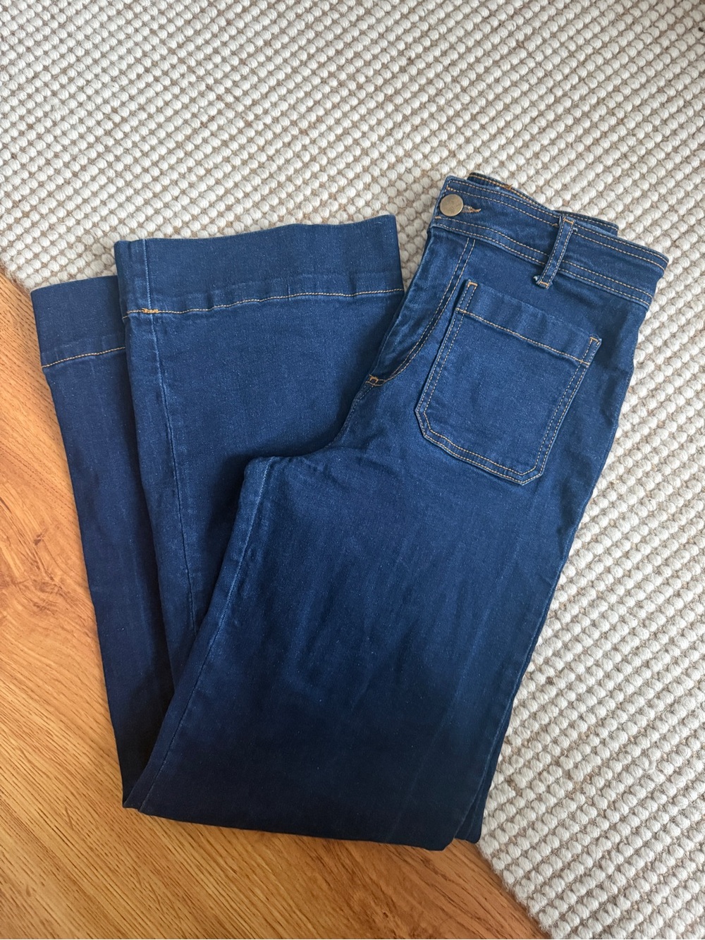 Dark Blue Women’s Straight-Leg Jeans